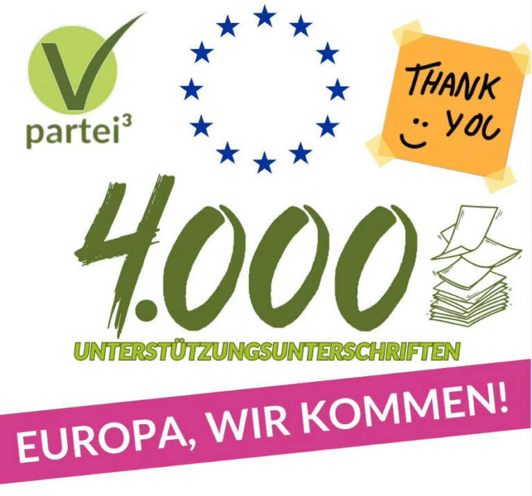 Europawahl 1. Ziel erreicht! VPartei³