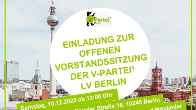 Offene Vorstandssitzung des Landesverband Berlin