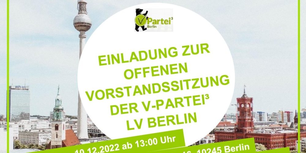 Offene Vorstandssitzung des Landesverband Berlin