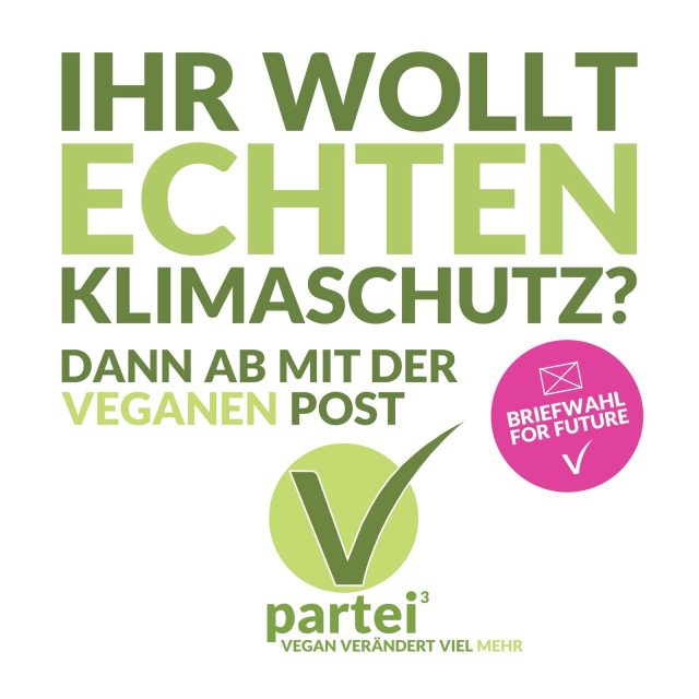 Mit Deiner #Briefwahl geht die vegane Post ab!