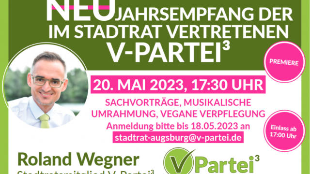 (NEU)-JAHRESEMPFANG im Augsburger Rathaus der im Stadtrat vertretenen V-Partei³