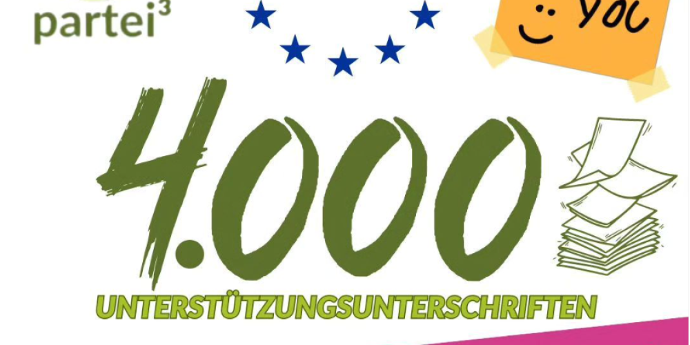 Europawahl: 1. Ziel erreicht!