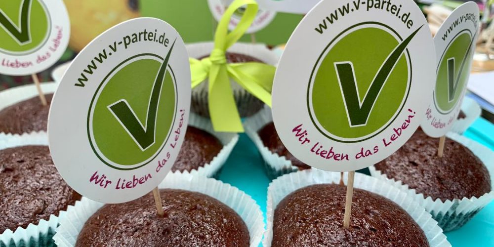 Geburtstagsfeier auf der VeggieWorld in Berlin 2022