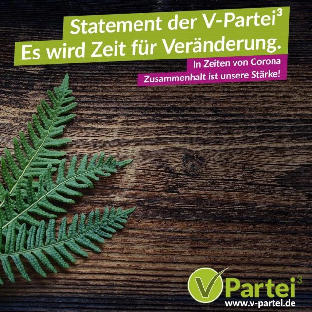 Statement der V-Partei³ zur Corona-Krise