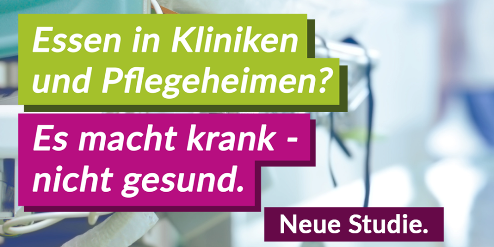 „Krank durch Klinikessen“ – V-Partei³ fordert pflanzliche Bio-Verpflegung in öffentlichen Einrichtungen