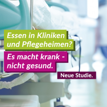 „Krank durch Klinikessen“ – V-Partei³ fordert pflanzliche Bio-Verpflegung in öffentlichen Einrichtungen