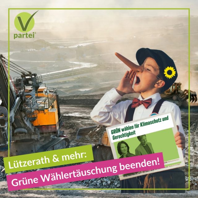 Lützerath und mehr: Das Wort „KLIMASCHUTZ“ den GRÜNEN verbieten! | Petition