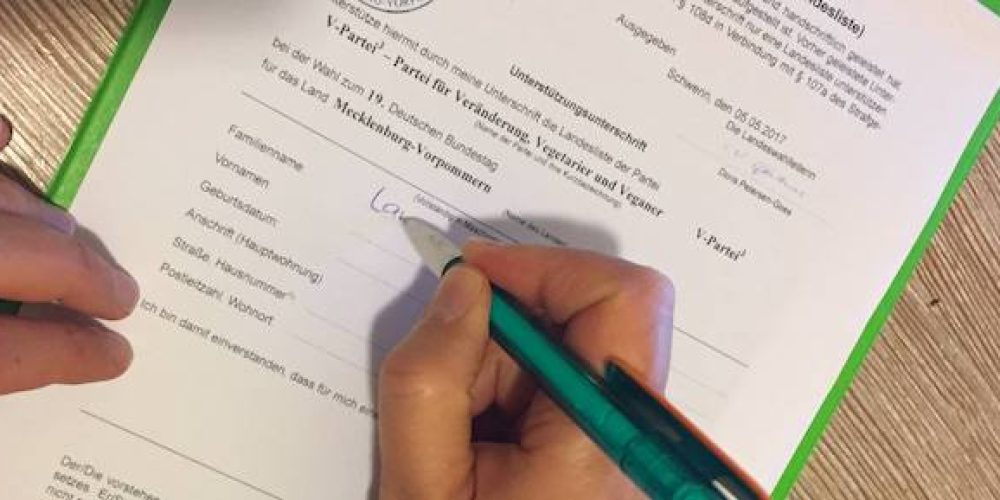 Landesverband NRW erreicht 2000 Unterstützungsunterschriften für die Bundestagswahl 2017