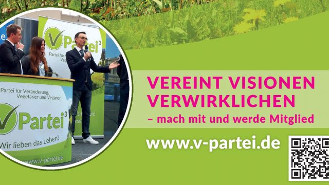 V-Partei³ – VEREINT  VISIONEN  VERWIRKLICHEN