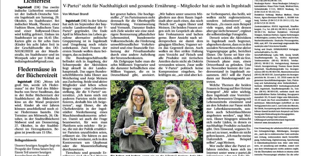 Die V-Partei³ ist im Gespräch