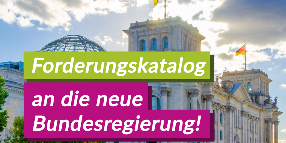 V-Partei³: Forderungskatalog an die neue Bundesregierung