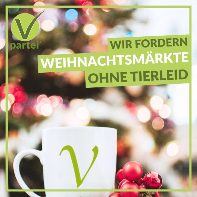 Wir fordern eine vegane Adventszeit