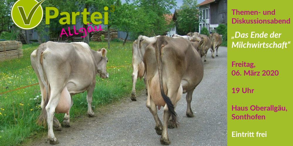 Themen- und Diskussionsabend „Das Ende der Milchwirtschaft“