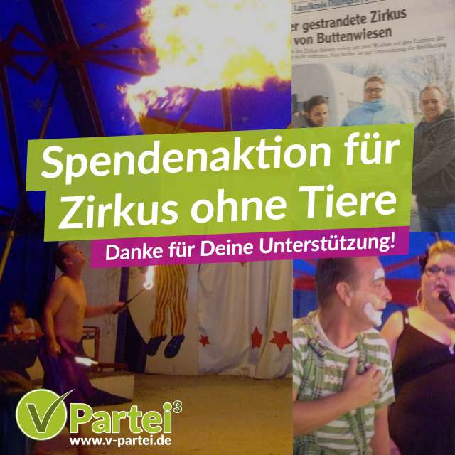 Spende für Zirkus ohne Tiere – UPDATE