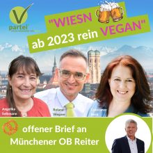 Offener Brief: „Wiesn 2023 vegan!“