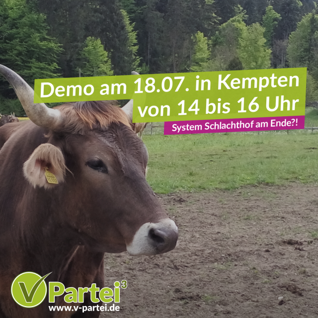Einladung zur Demo: System Schlachthof am Ende?!