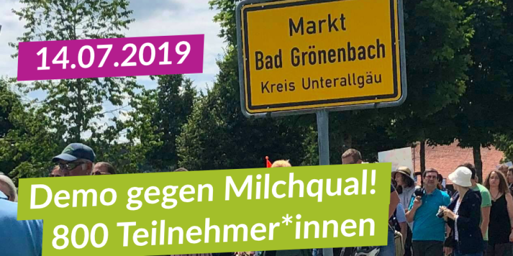 3 Gedenkminuten für die Tiere und 3 Haselnüsse für Bad Grönenbach!