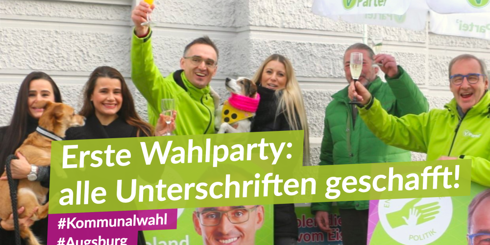 Zur Feier des Tages gibt es veganen Sekt!