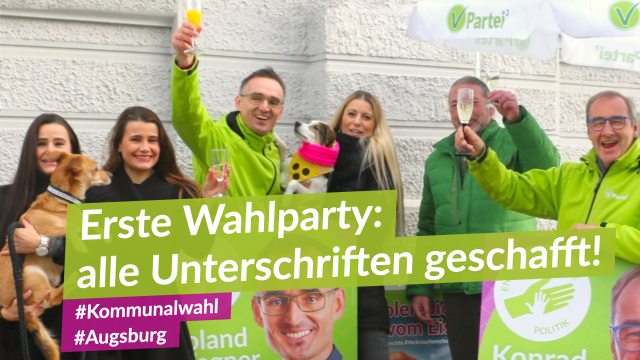 Zur Feier des Tages gibt es veganen Sekt!