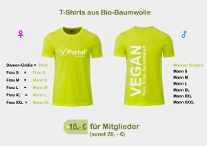 T-Shirts V-Partei vegan