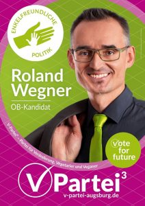 Wahlplakat Roland Wegner
